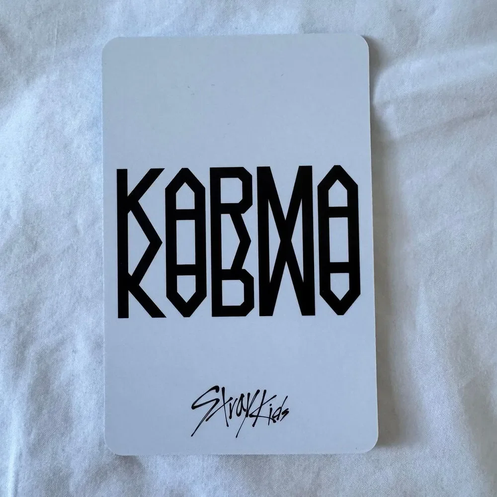 Stray Kids Bang Chan and Hyunjin unit photocard Karma Walmart exclusive
